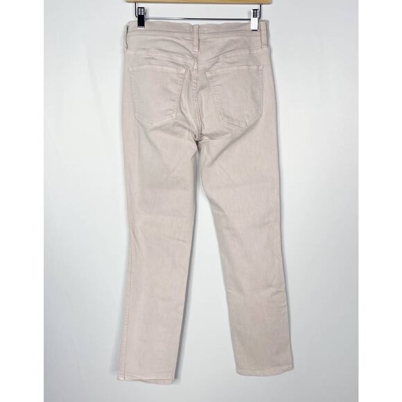 J Crew Womens 26 Light Pink Vintage Straight Jeans Garment Dyed Denim Pale Bloom - Picture 2 of 13